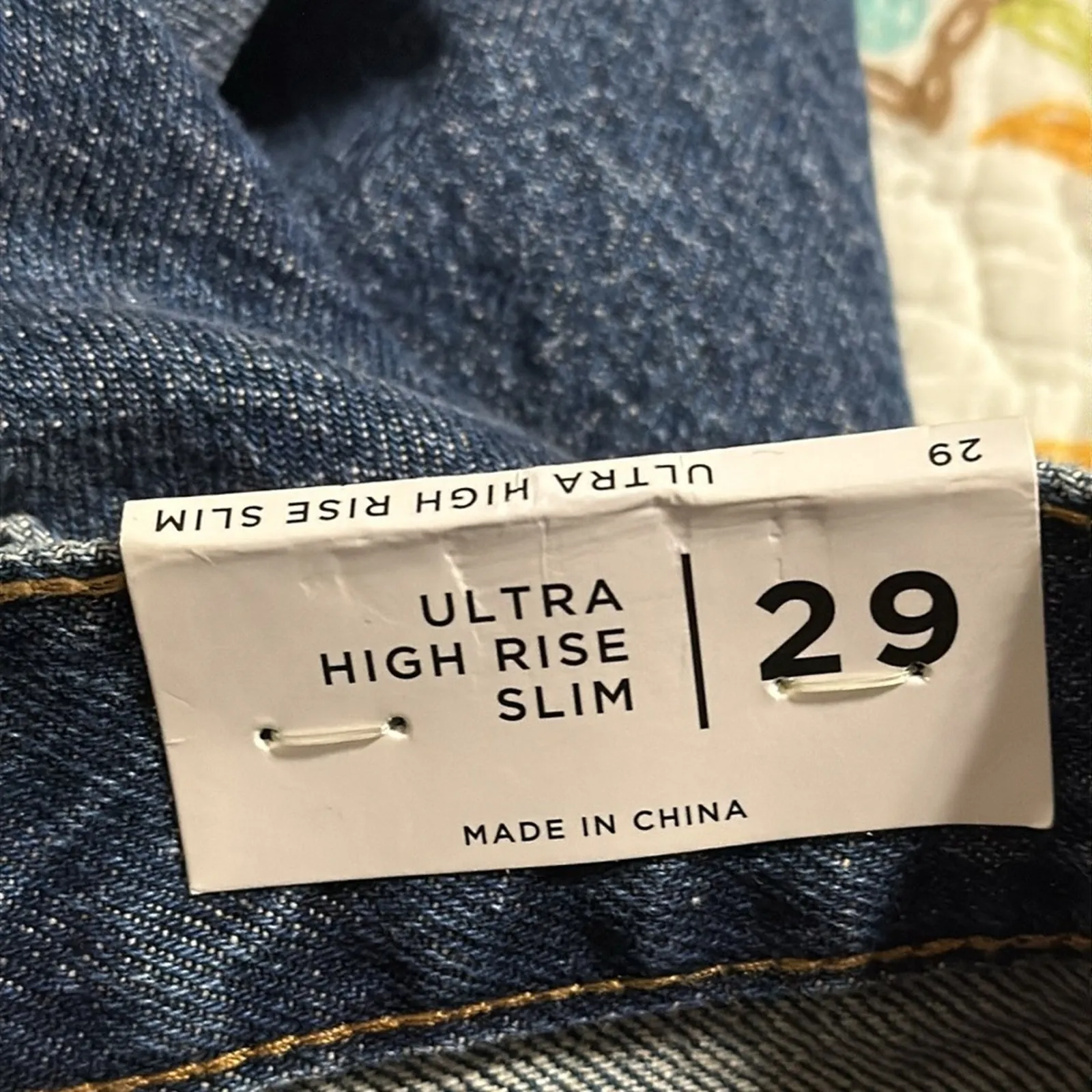 PACSUN women’s size 29 ultra high rise slim denim jeans split hem - Image 5