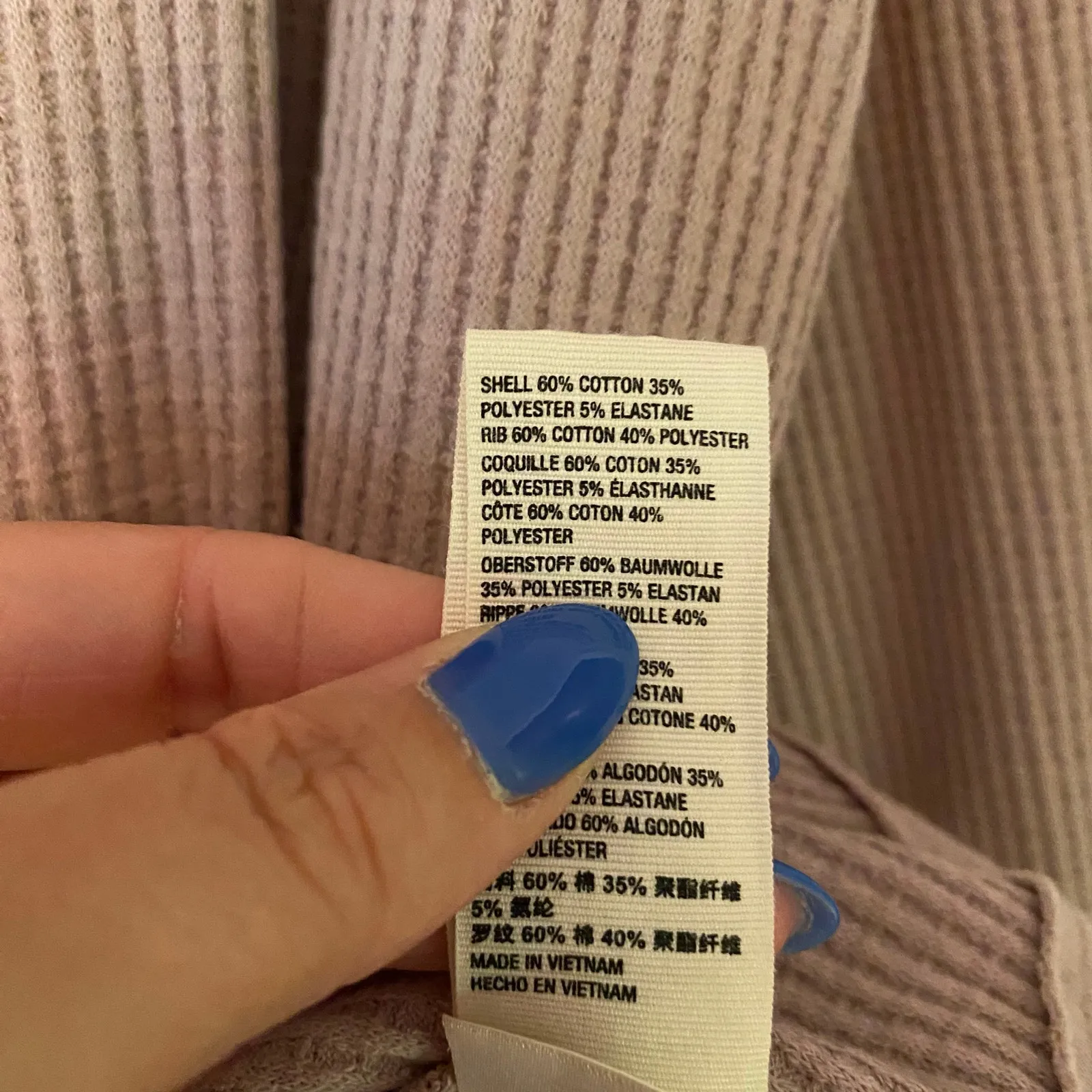 We The Free Pink V-neck Thermal Henley Top Oversized Lounge Women's size Small - Image 8