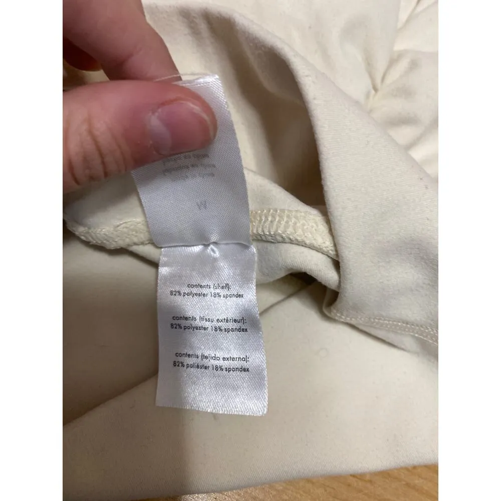 WeWoreWhat Women's Cream White High Waist Athletic Fitness Biker Shorts Size M - Image 5