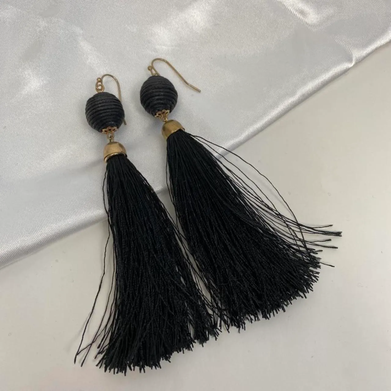 Textured Dangly Earrings - Image 2