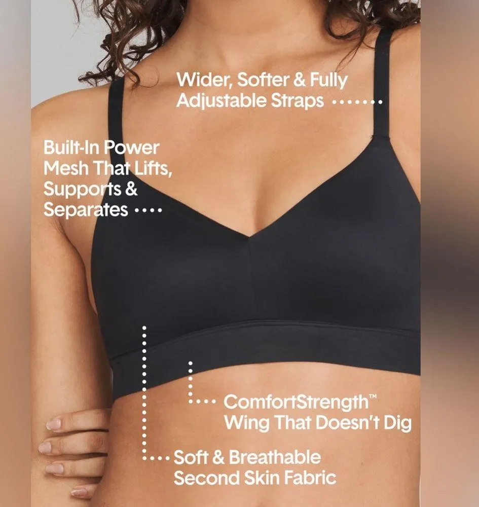 Tommy John Second Skin Triangle Bralette in Soft Pink Size XS fits cups D - Image 6