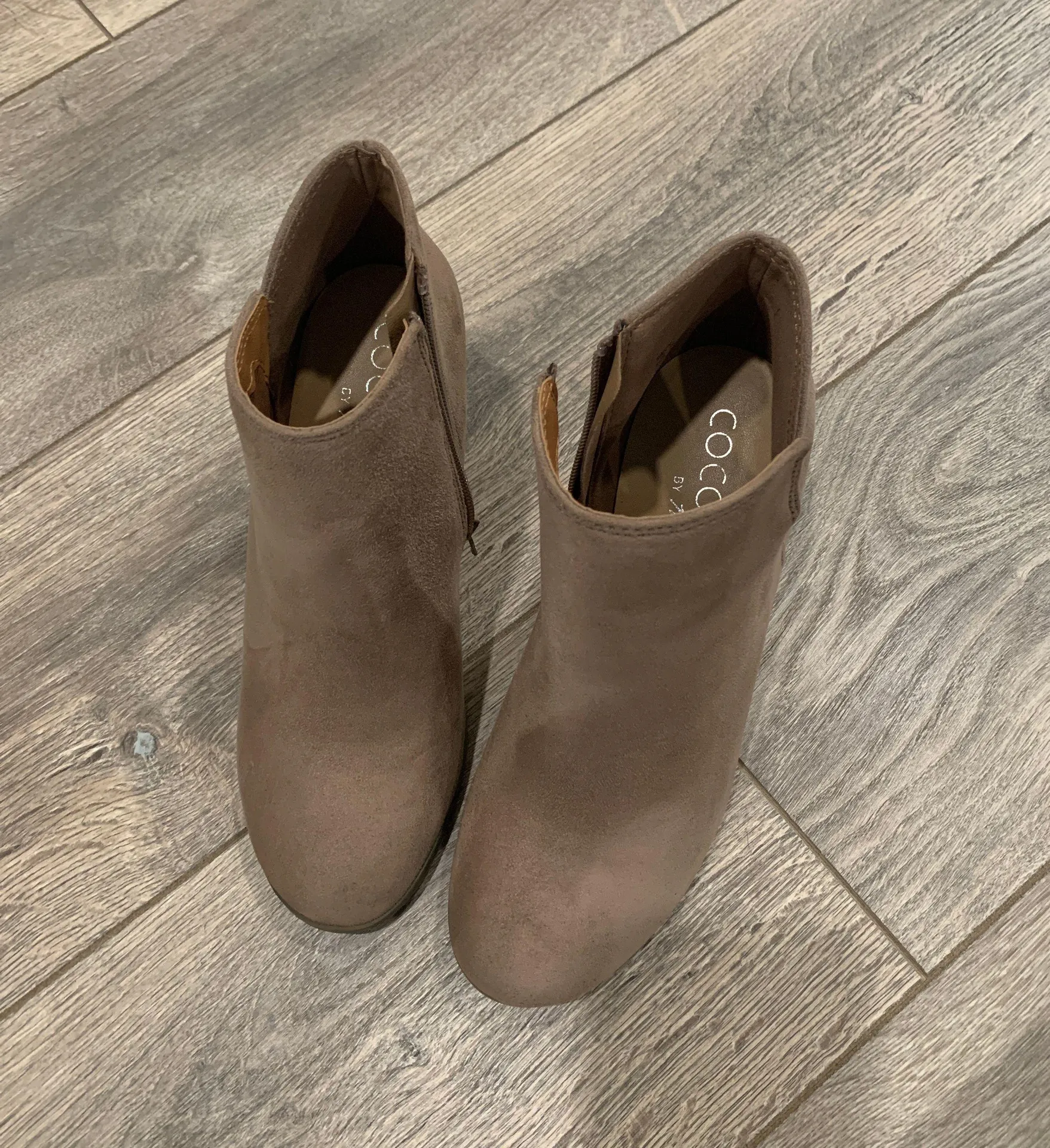 Matisse Tan Suede Booties - Image 3