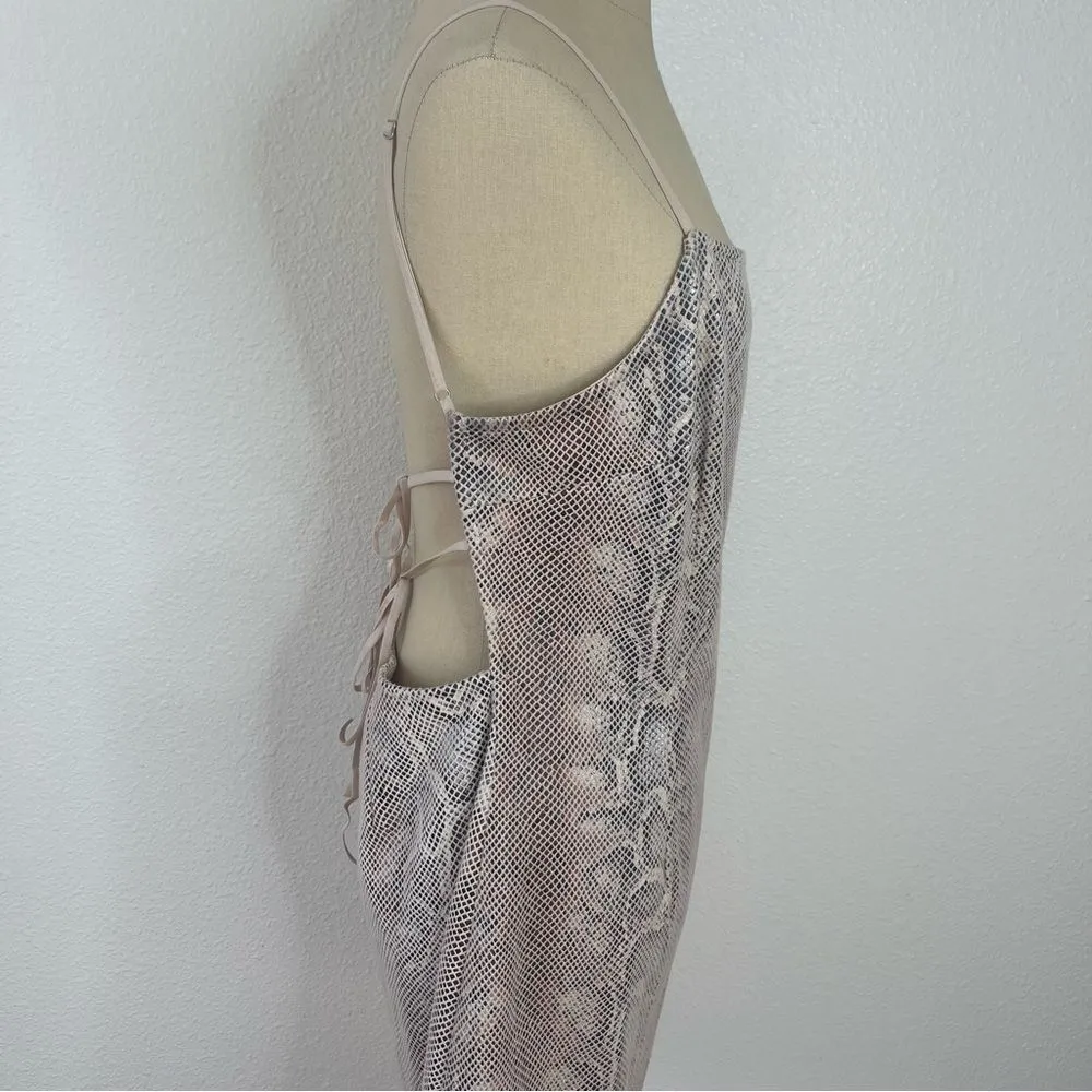 Urban Outfitters Size Large Dress Snakeskin Short Mini Dress Club Party - Image 4