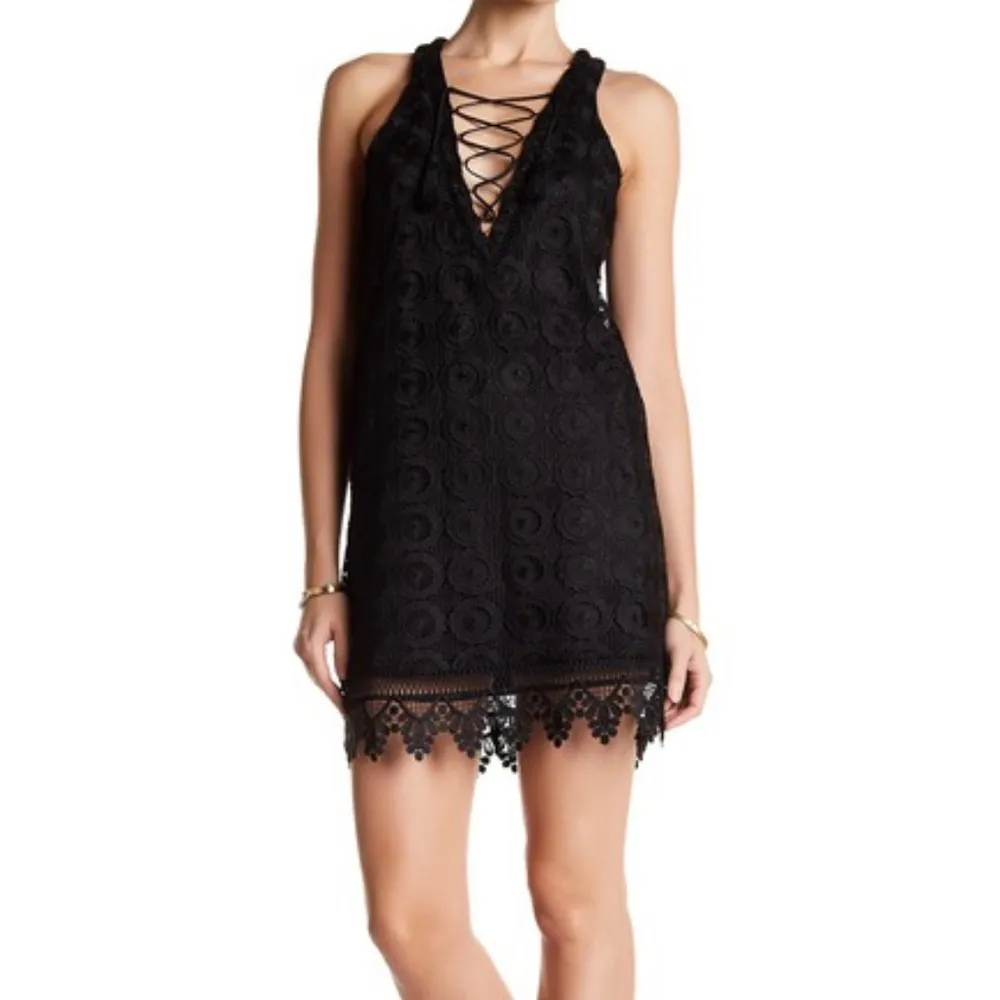 Lovers + Friends Escape Crochet Knit Dress NWT Size XS - Image 4