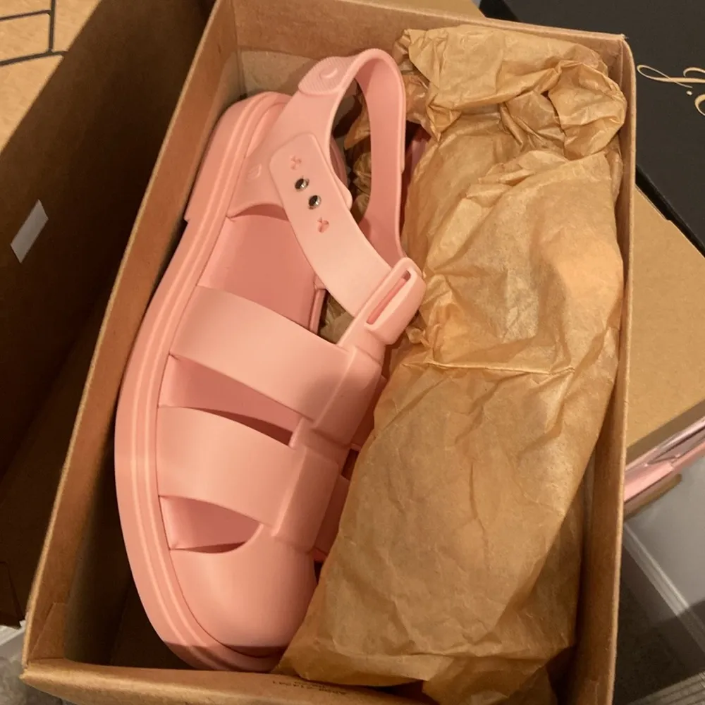 Melissa Emma Fisherman Sandals (Sz 10) Pink NIB - Image 2