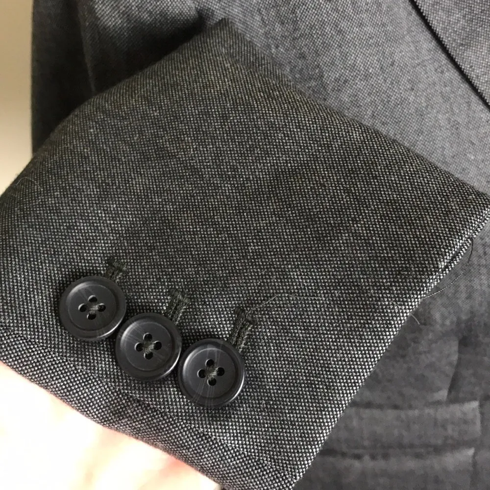 Banana Republic Dark Gray Blazer Jacket Size 4 - Image 5