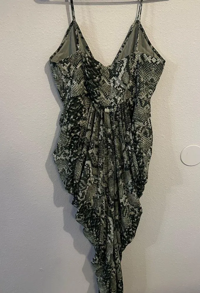 PrettyLittleThing Snake Cocktail Dress - Image 4