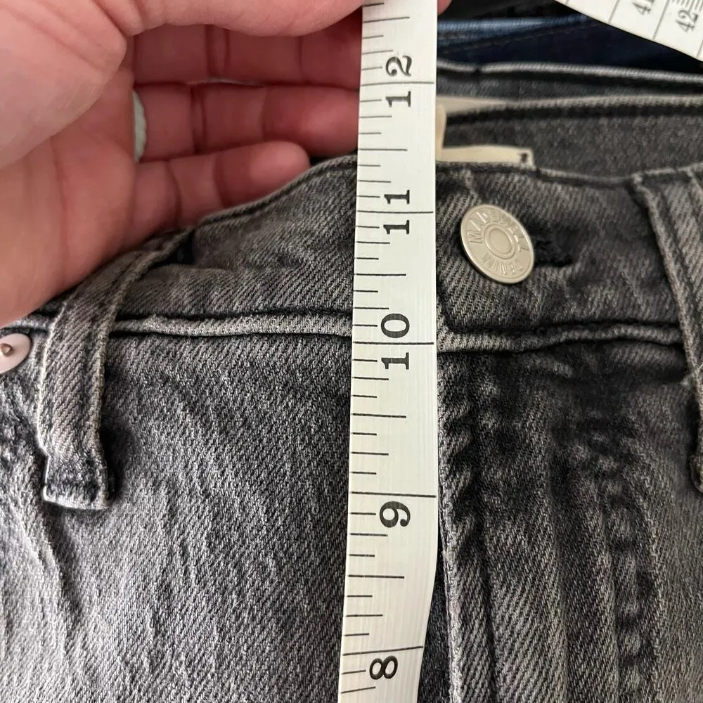 Madewell The Perfect Vintage Jean in Cosner Black Wash: Knee-Rip Edition Size 27 - Image 6