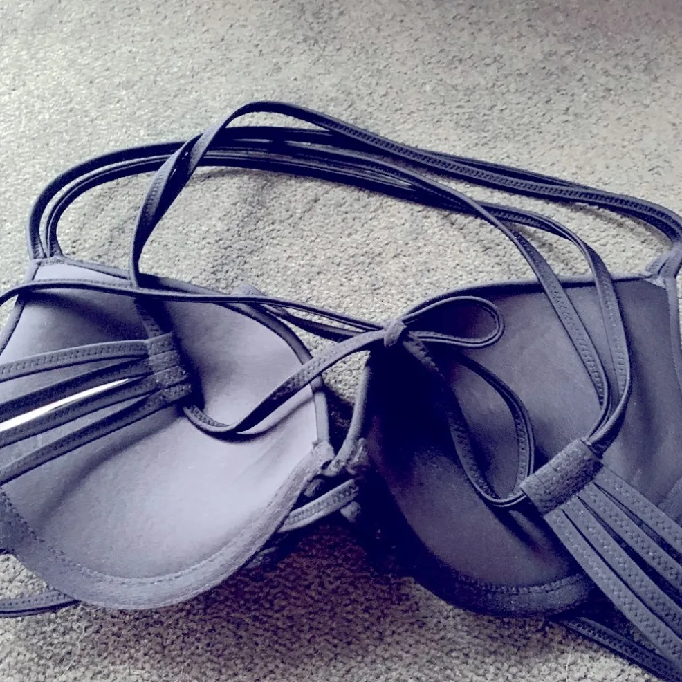 Shade & Shore Black Strappy Bikini Top - Image 7