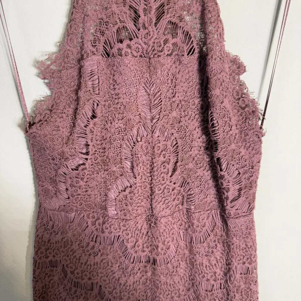 Free People Intimately FP She's Got It Lace Mini Dress Women's XS Brown Bodycon - Image 9