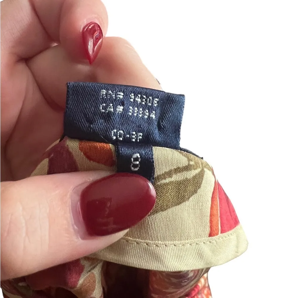 Ralph Lauren 100% Silk Floral Pants 8 - Image 5