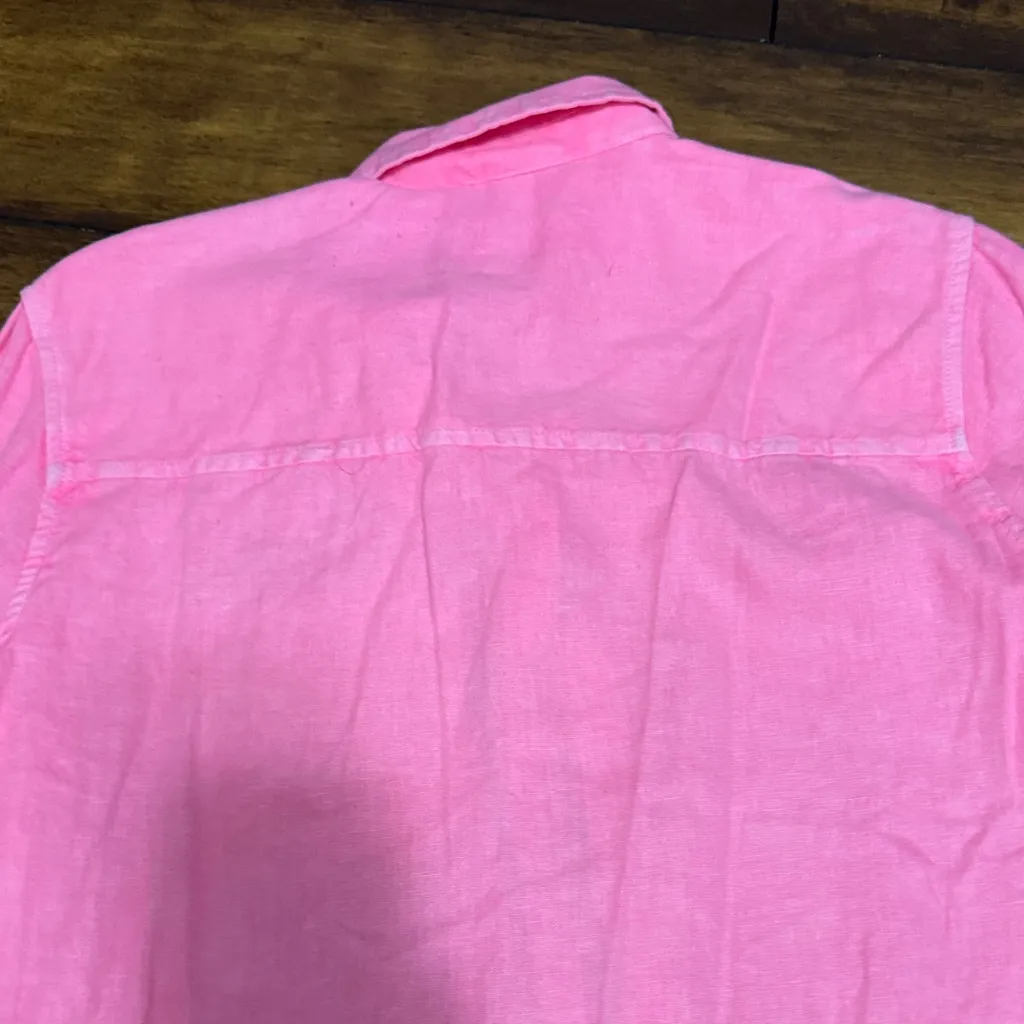 Universal Thread Pink Button-Up Shirt and Shorts Set - Image 9