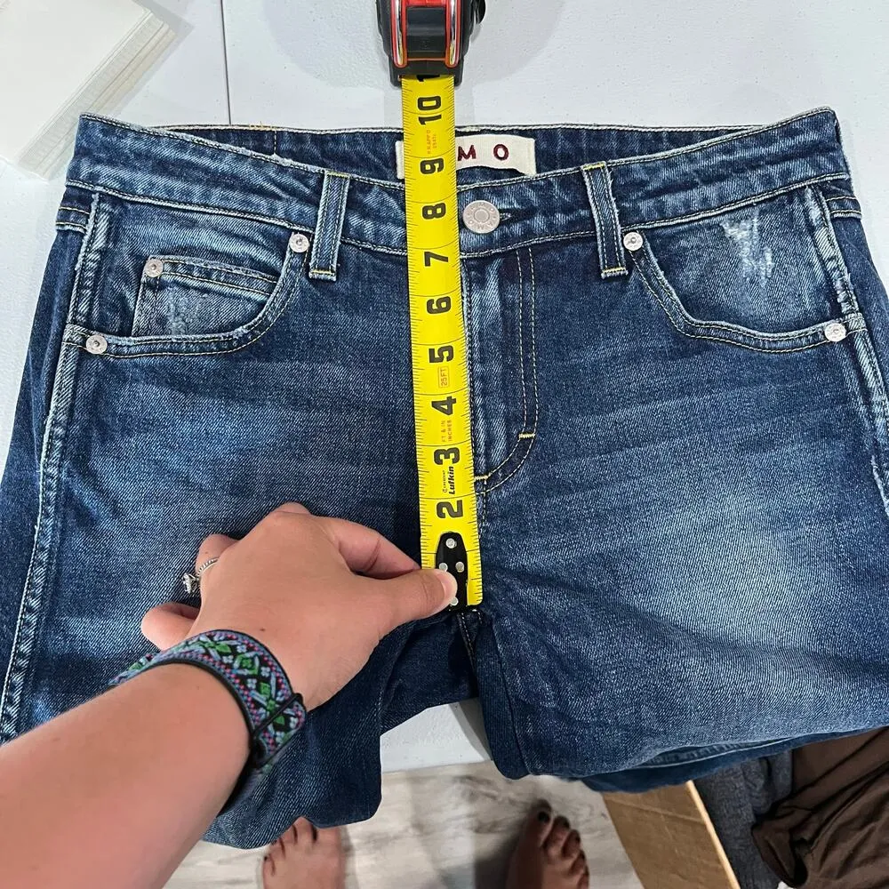 AMO Twist Blue Vixen With Destroy Skinny Jeans Womens Size 27 - Image 6