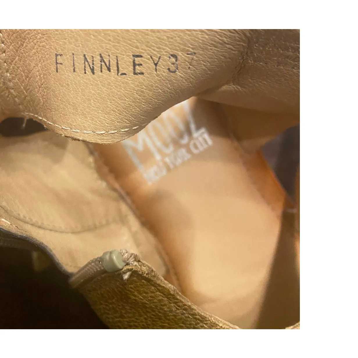 Miz Mooz‎ Finnley women's leather open toe sandal EU 37 (6.5-7) Artisan Earthy - Image 6