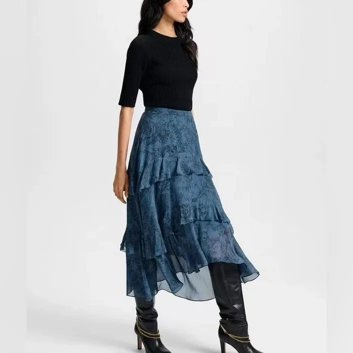 Veronica Beard Graeme Silk Midi Skirt 6 - Image 3