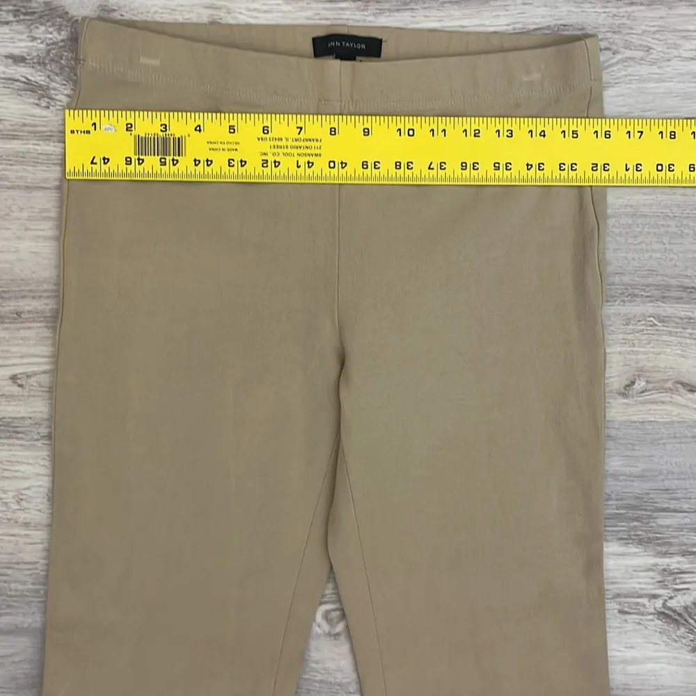 Tan Stretchy Thick Material Leggings Size MT - Image 6