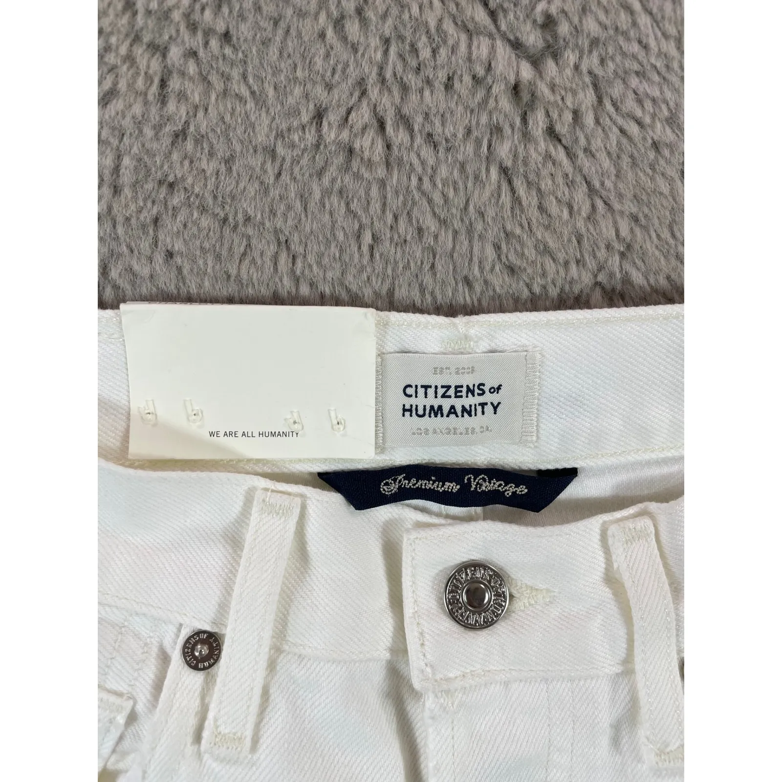 NWT Citizens of Humanity Charlotte‎ High Rise Straight Leg Denim Jeans 24 School - Image 12