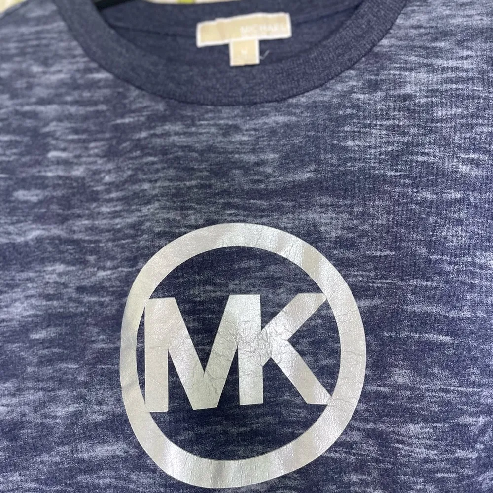 Michael Kors Logo Charm Cotton Navy blue sweatshirt - Image 3