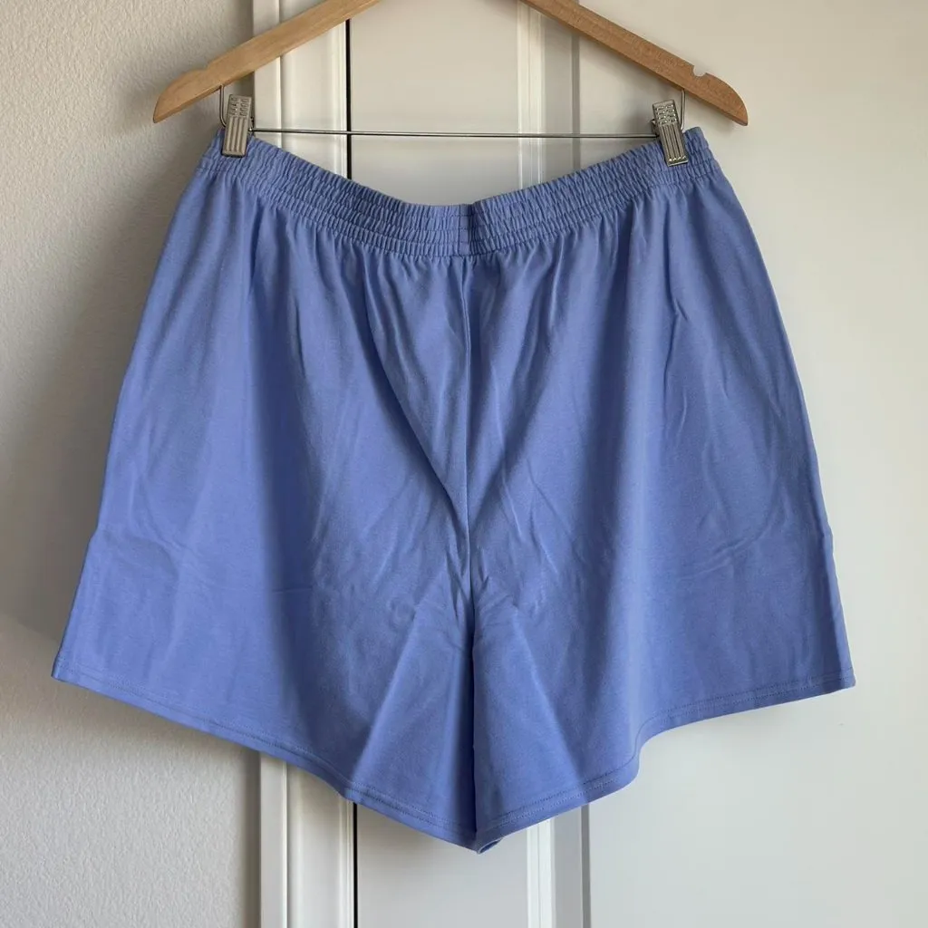 Skims Cotton Jersey Classic Short in Blue Violet, Size Large - Image 6