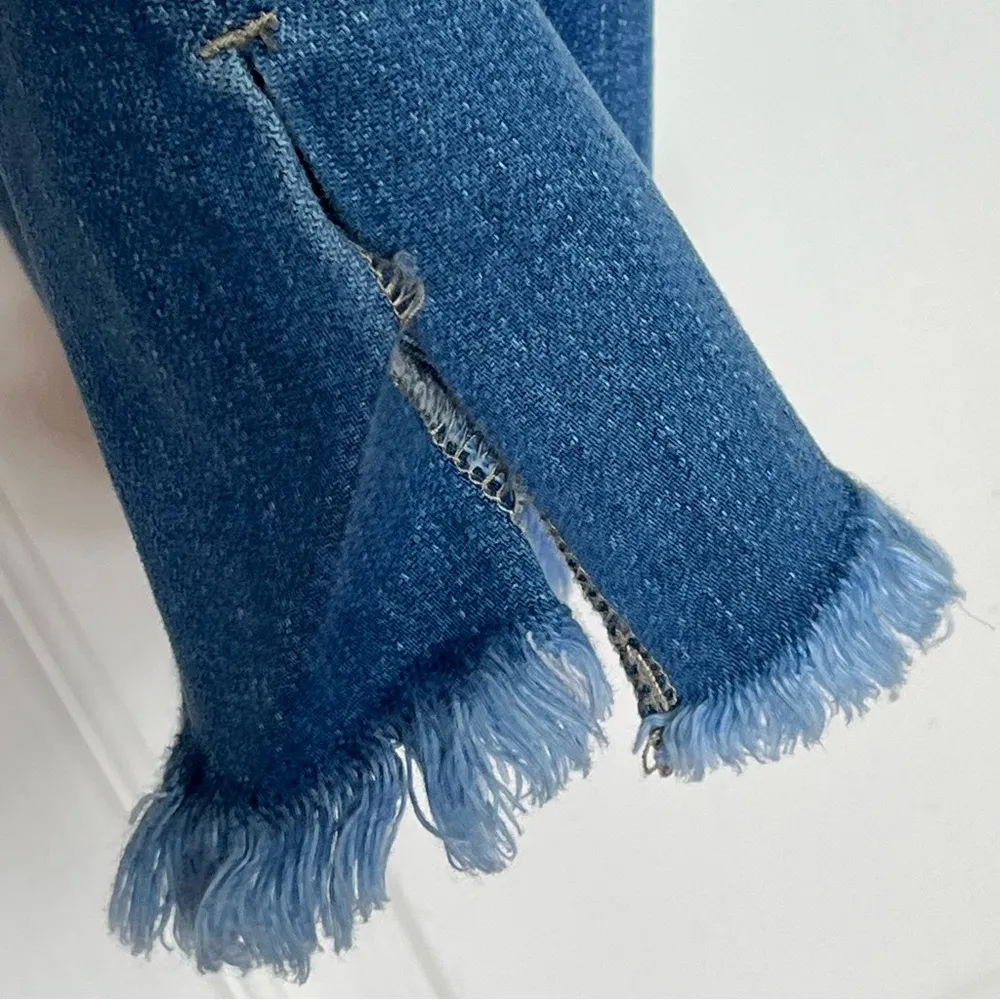 Kancan for Maurices Distressed Jeans Sz 31 Stretch Straight Leg High Rise Blue - Image 10