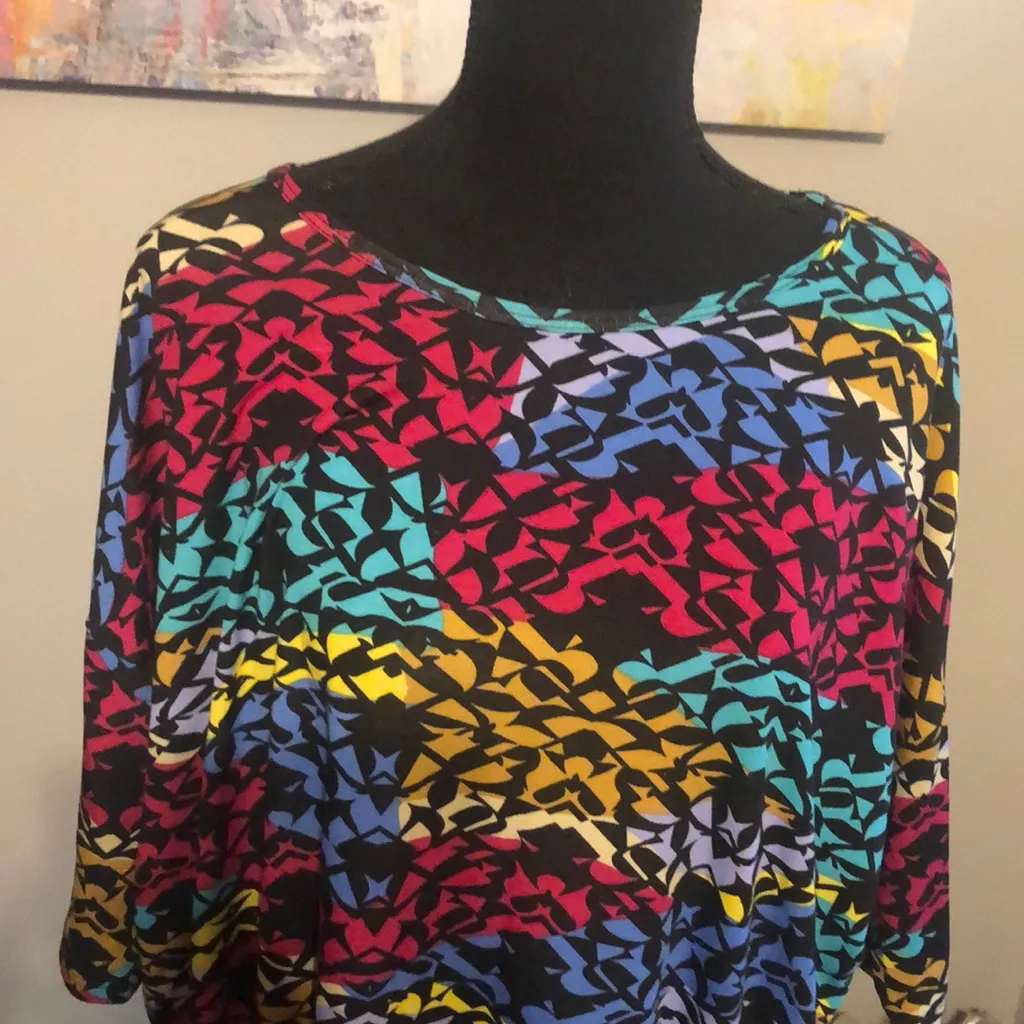 Lula Roe sz XL multi color lady’s top/dress - Image 2
