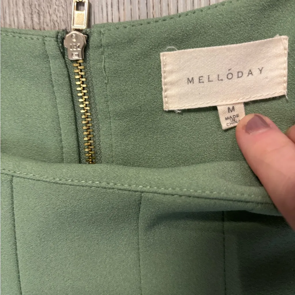 MELLODAY Sage Green Blouse - Image 6