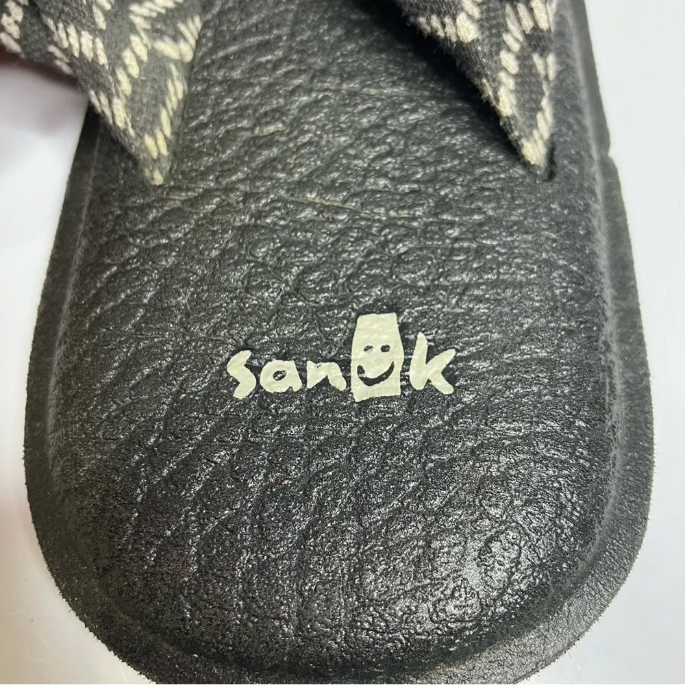 Sanuk‎ yoga mat sling sandals gray & cream size 9 - Image 6