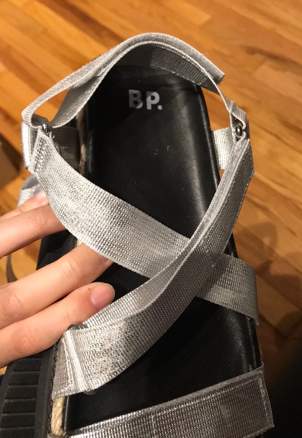 NWOT  Chunky Platform Gage Silver Shiny Chaco Strappy Vintage Y2k Pewter  - Image 8