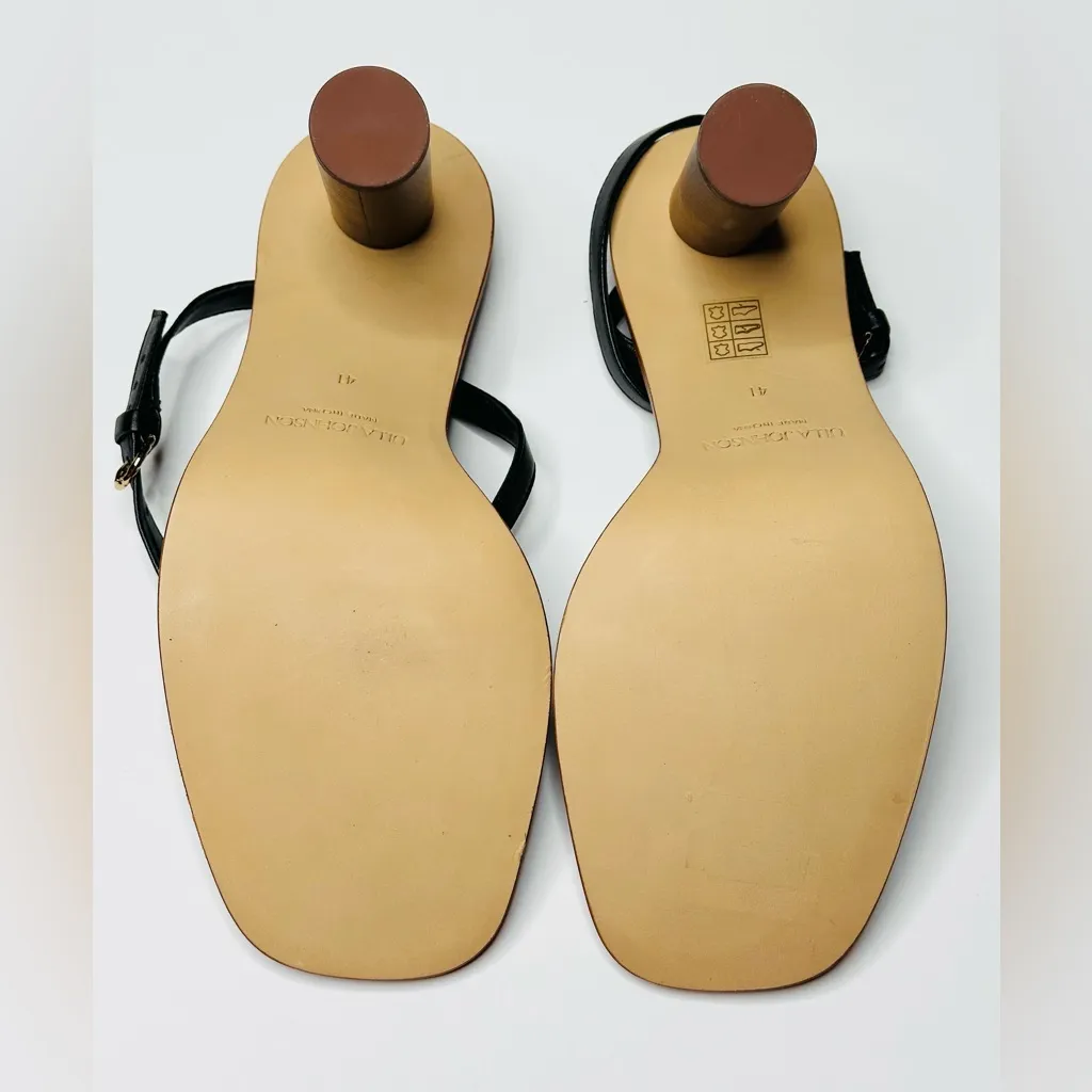 Ulla Johnson Lina Black Brown High Heel Sandal Shoes Size 41 NWOB - Image 9