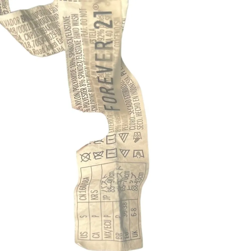 Forever 21 Womens Swimsuit Small One Piece Black Ruched Sexy Thigh High Baywatch - Image 5