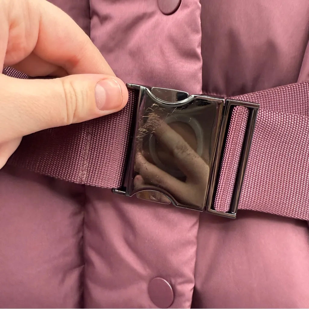 Lululemon Wunder Puff Waist Down Puffer Jacket in Cassis Plum Purple Sz‎ 8 - Image 13