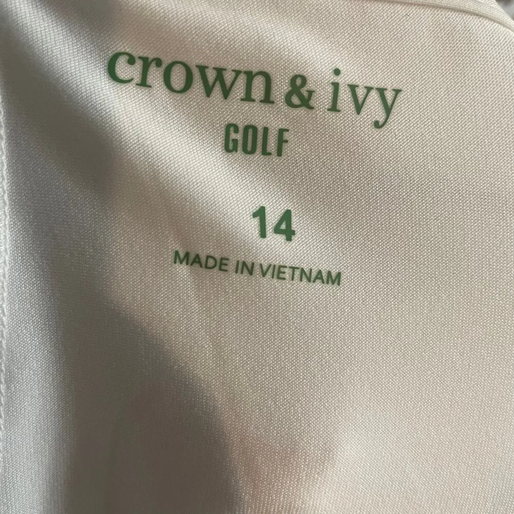 NWT Crown & Ivy Skort Skirt Womens 14 Plaid Golf Skort - Image 5