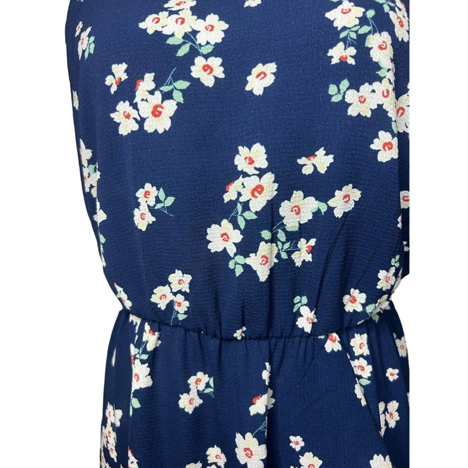 IZ Byer Dress Blue Floral Size Large - Image 2