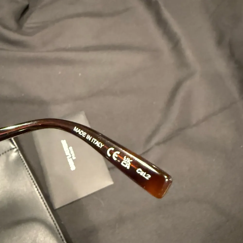 Saint Laurent Tortoise Shell Sunglasses NWT - with Case &  Cards from Purchase - Image 12