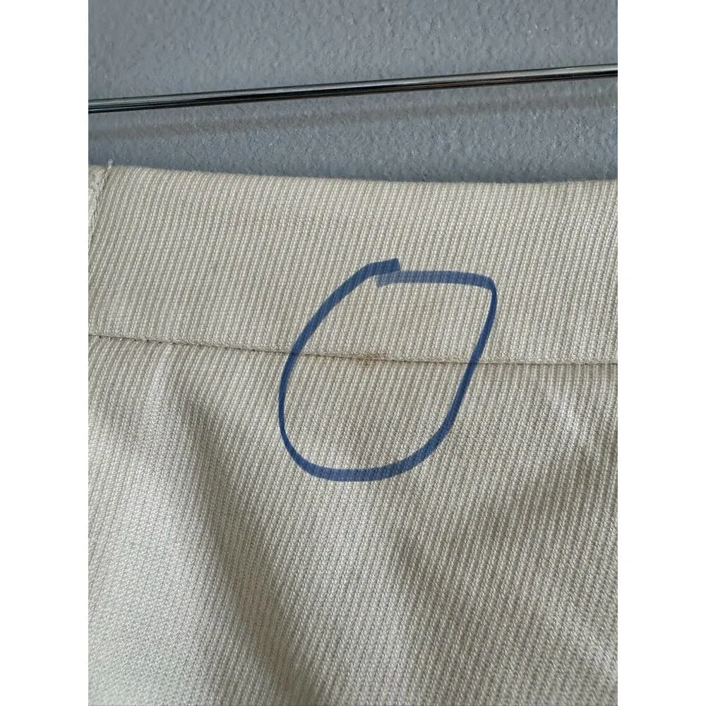 Talbots Button Front Ivory Preppy Pencil Skirt Womens Size 16WP - Image 5