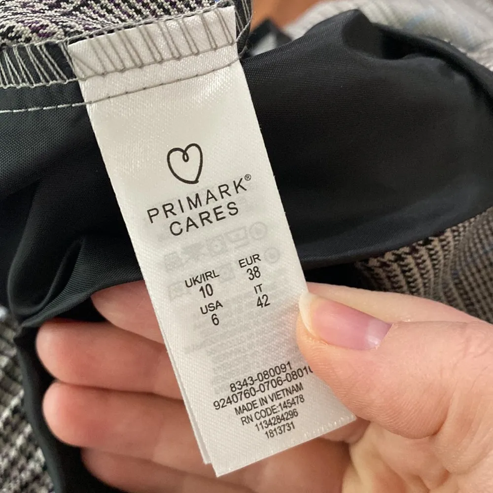 Primark pull on plaid pleated pants size 6 - Image 47