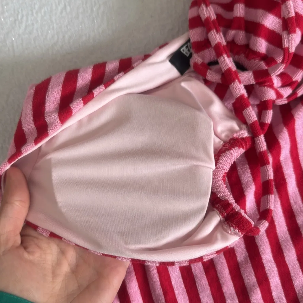 BEACH RIOT LIMITED EDITION Phoenix One Piece Candy Cane Stripe Terry,Large, $168 - Image 10