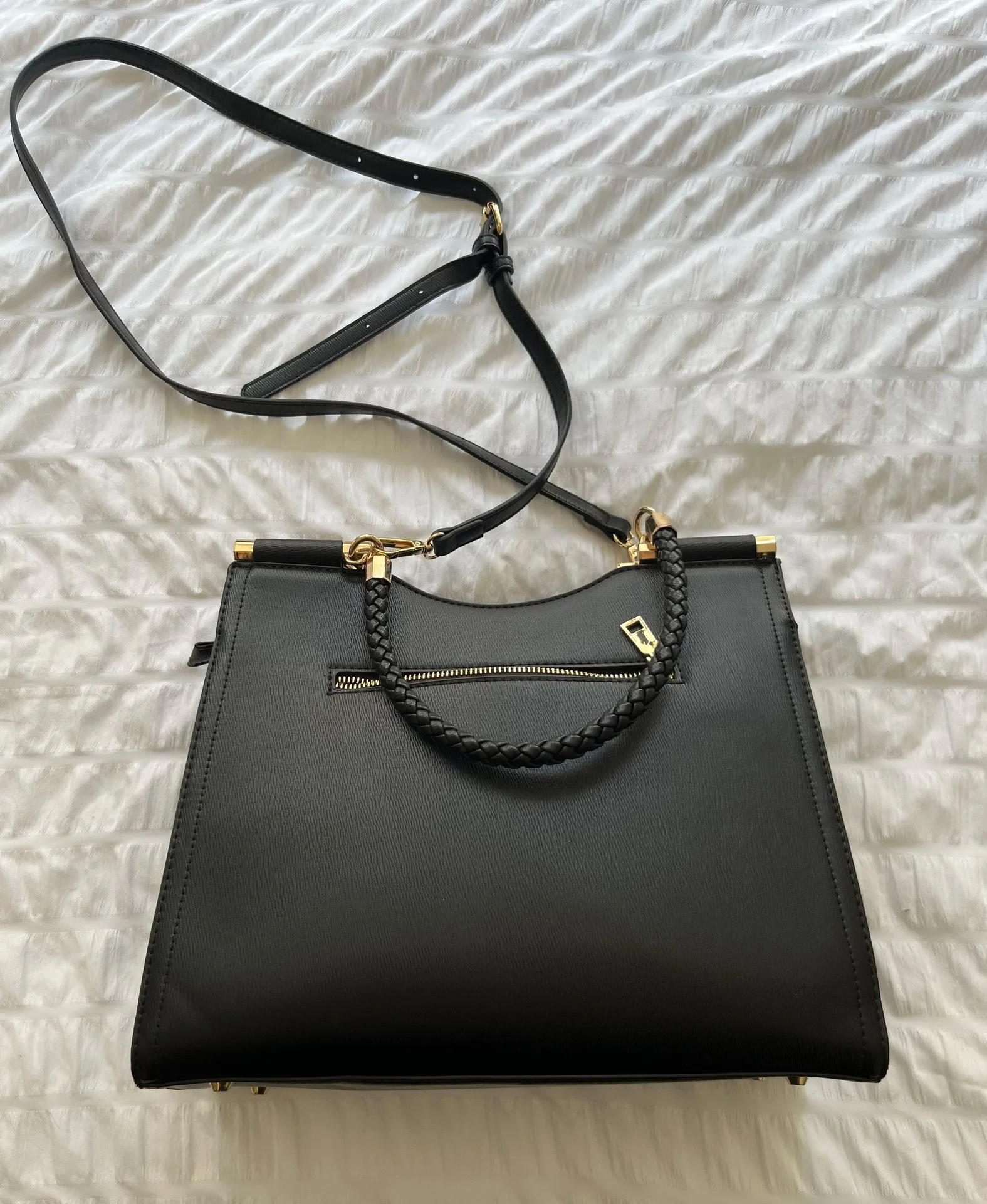 Structured Black Purse - Image 2