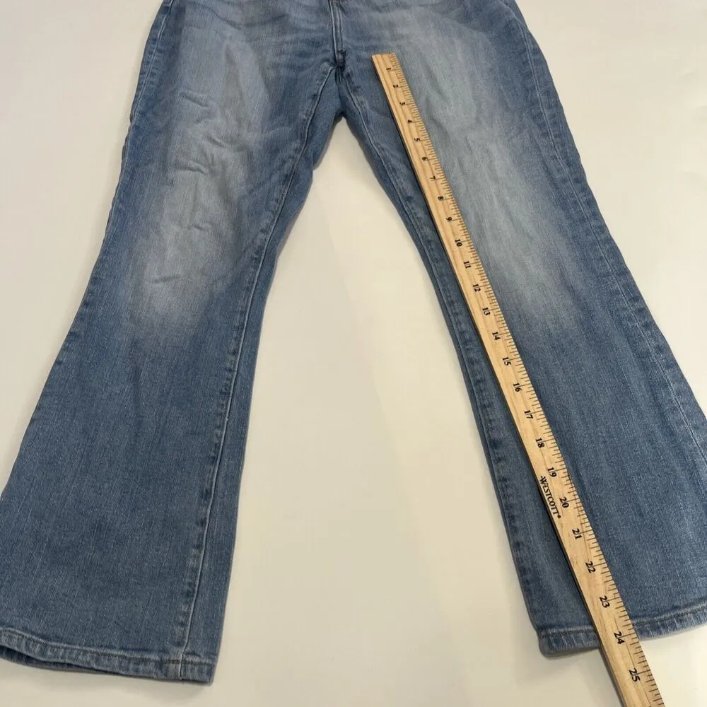 Sz 4 /27 Sculpting Pocket High Rise Boot Crop Jeans Ann Taylor - Image 6