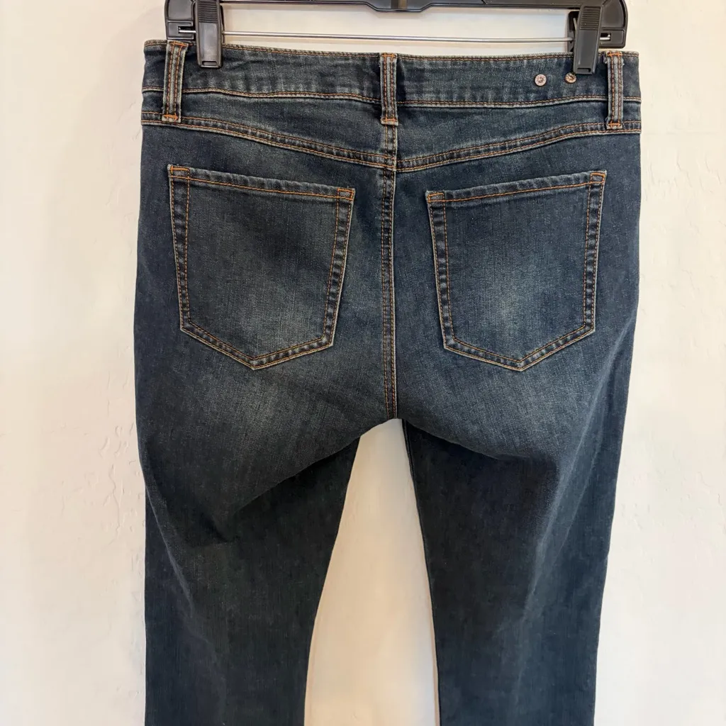 CAbi New Crop Straight Leg Dark Wash Mid Rise Jeans Style 5086 Size 6 - Image 8