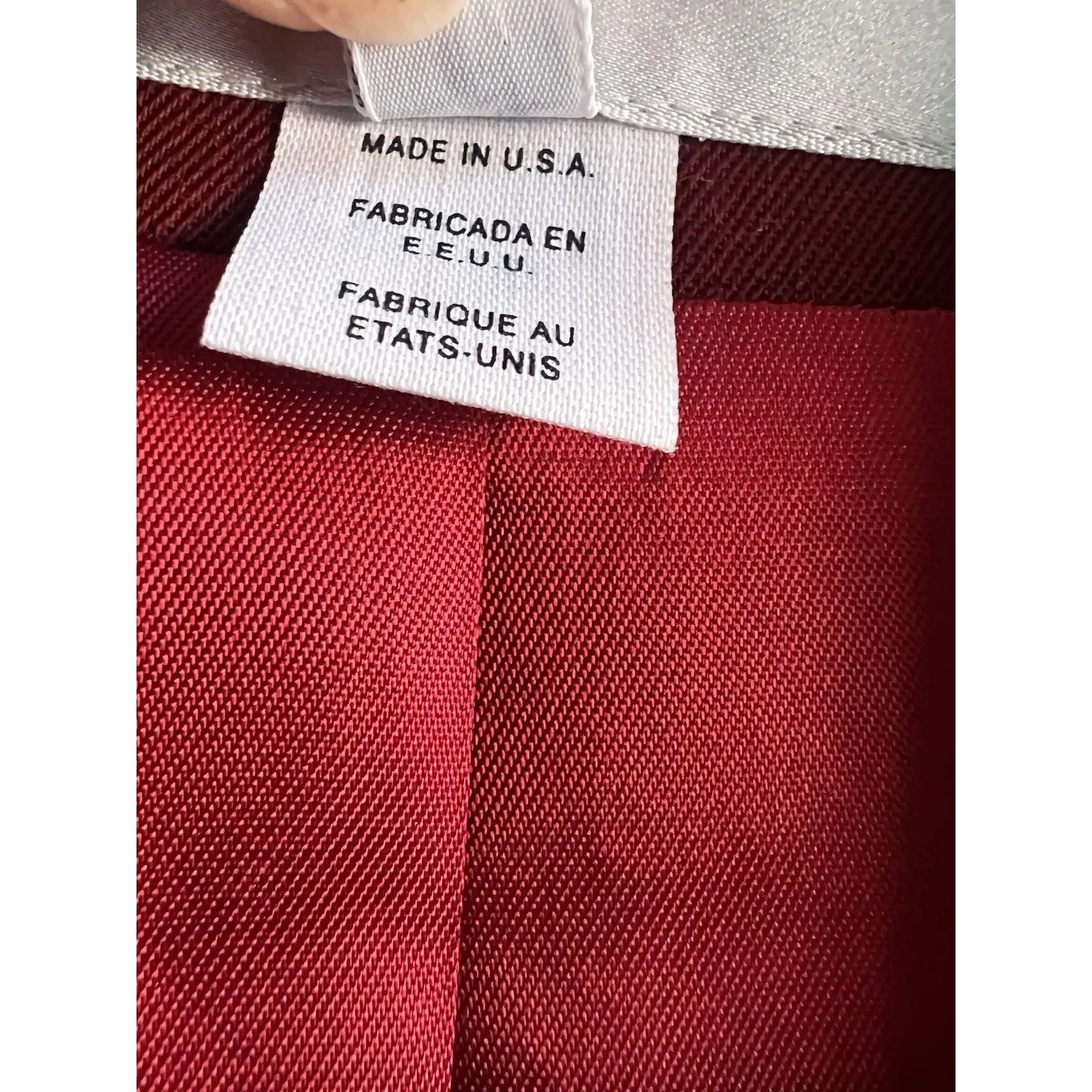 Vintage Jones New York Suit Jacket And Skirt Red Wool Size 6 Festive Business - Image 10