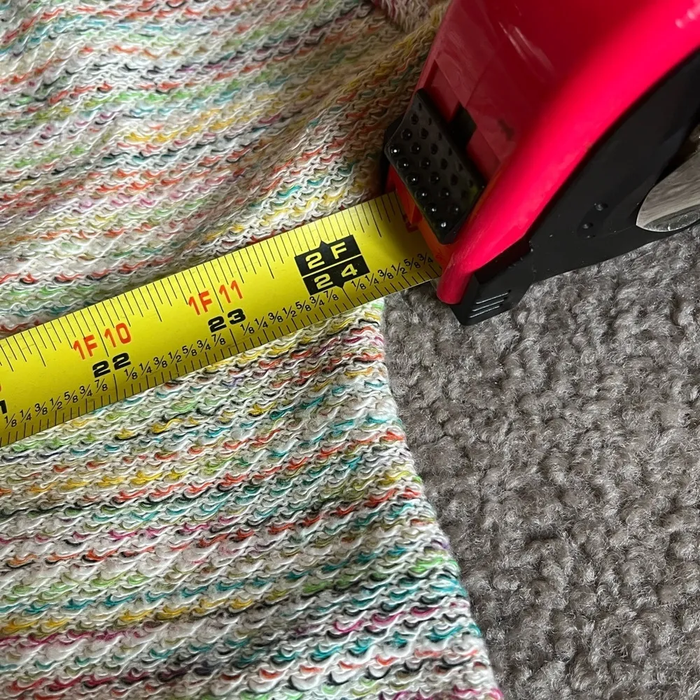 Attic Salt Women’s Not Today Multicolor Blue Emoji Pullover Sweater Size Medium - Image 7