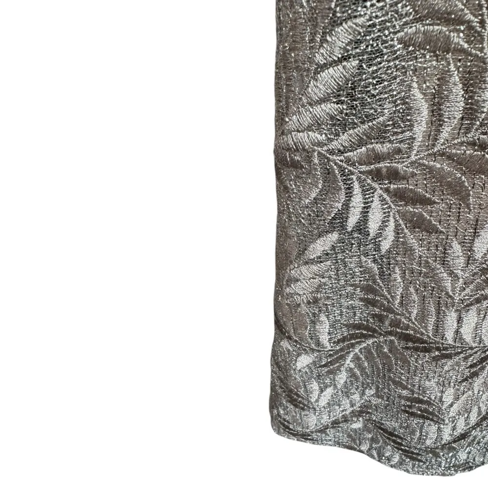 JS Collections Rosie Embroidered Midi‎ Tea Length Cocktail 4 Scallop Dress - Image 14