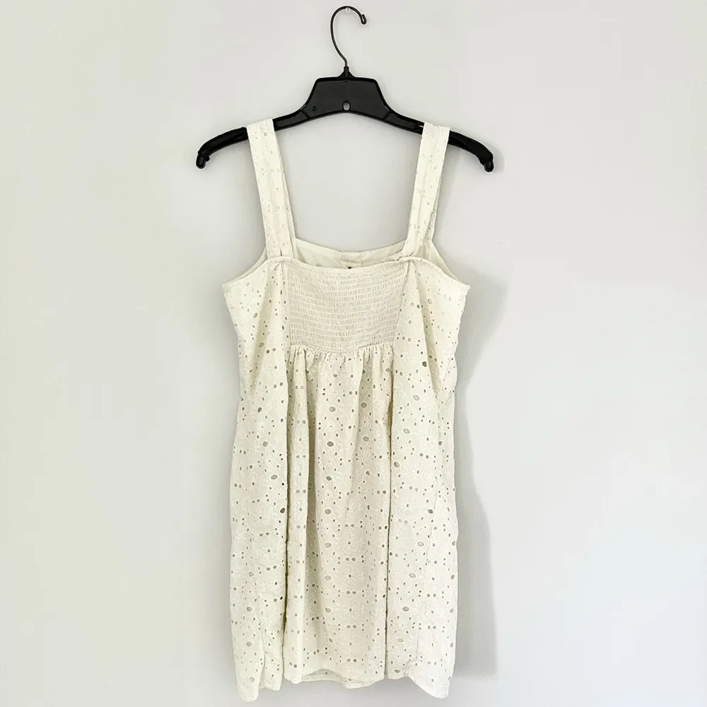 American Eagle Floral Button Front Lace Mini Dress - Image 3