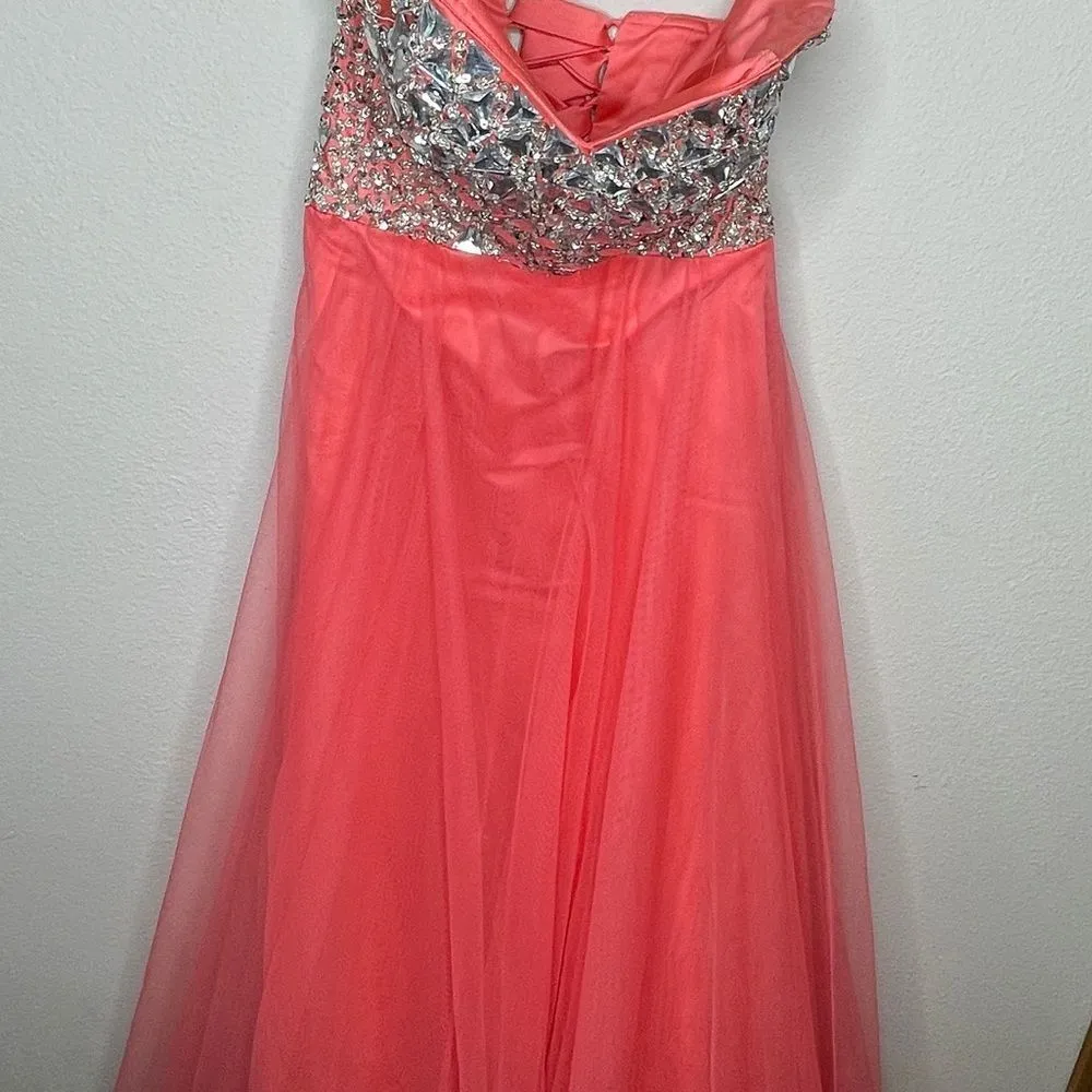 JJ’s House Beaded Strapless Prom Dress‎ - Image 11