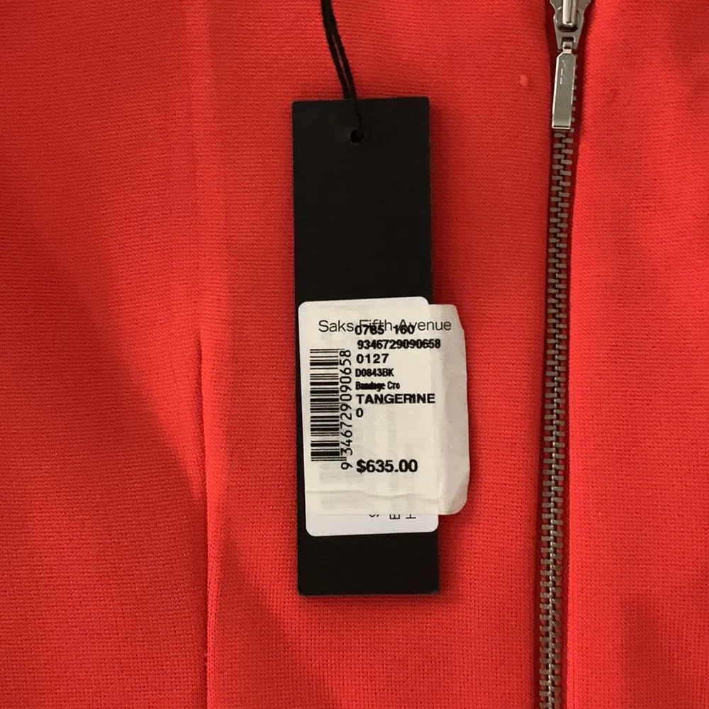 Nicholas tangerine dress bandage cross brand halter - Image 10