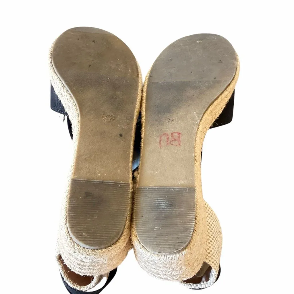 Ruanyu Womens Platform Espadrille Sandals Lace Up Closed Toe Summer Wedge Sandal Black Size 7.5 - Image 10