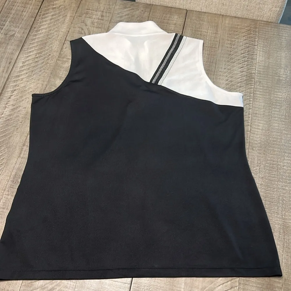 EP Pro Sleeveless Exploded Dash Dot Placed Print Women's Golf Polo - Image 5