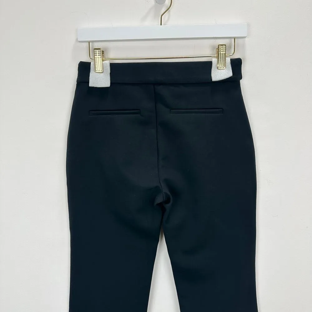 J.Crew Petite Crop Flare Ponte Pant Stretch Knit Black Classic Comfort US 4P NWT - Image 9