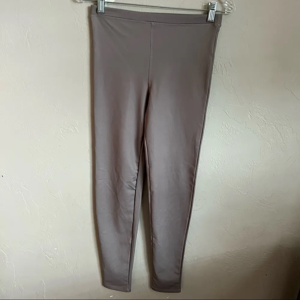Live The Process Carbon38 Taupe High Rise Full Length‎ Yoga Leggings Gray Size L - Image 2